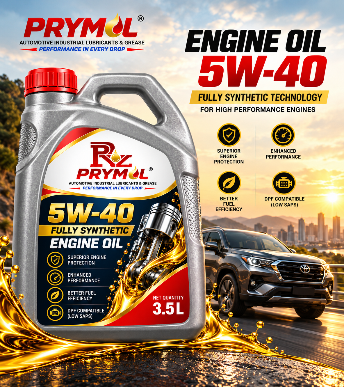 Prymol Engine Oil 5W40